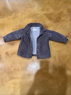 Old Navy Kids' Brown Corduroy Jacket with White Sherpa Lining